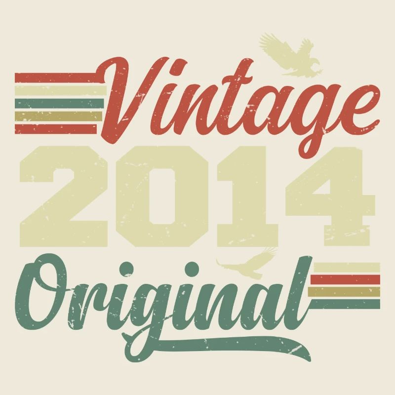 Vintage 2014 Retro Jubiläumsgeschenk