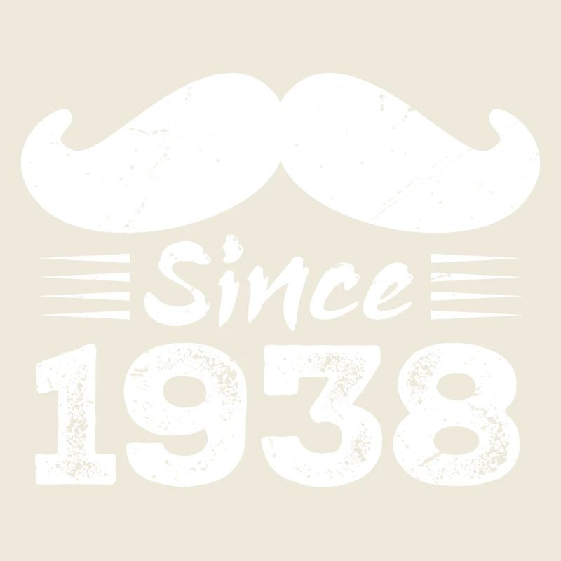 86th Birthday Gift - Vintage 1938 Moustache