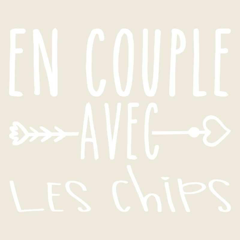 En Couple avec Chips, cadeau Fans de Chips