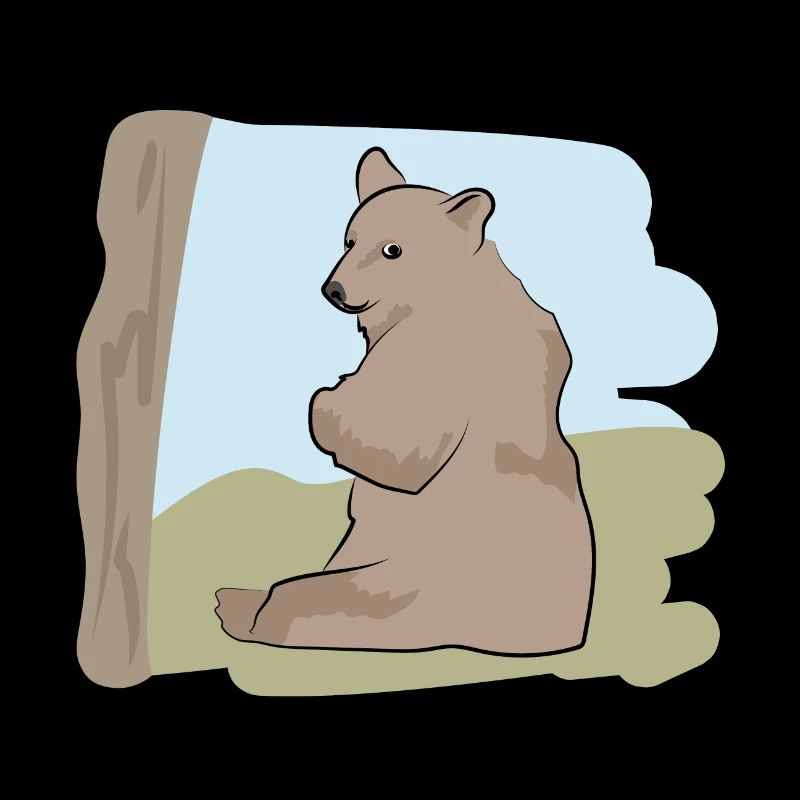 Illustriertes Design mit Bär