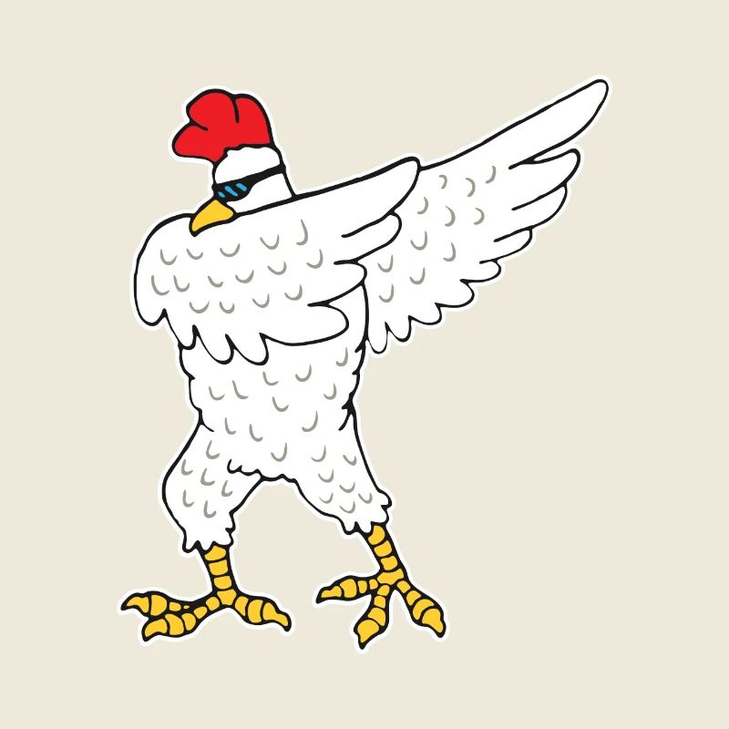 dabbing chicken hen dance party funny gift