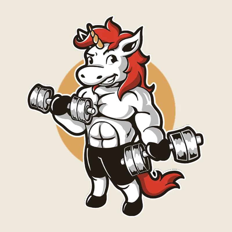 Unicorn Muscular Hanteln