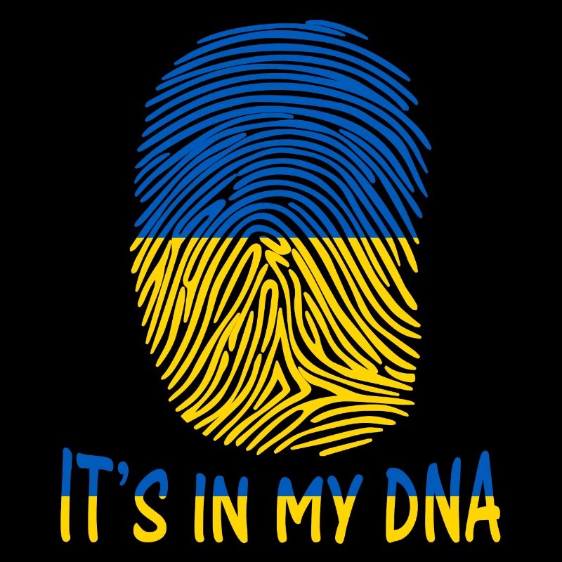 Flagge der Ukraine ist es in meiner DNA-Geschenk-Idee
