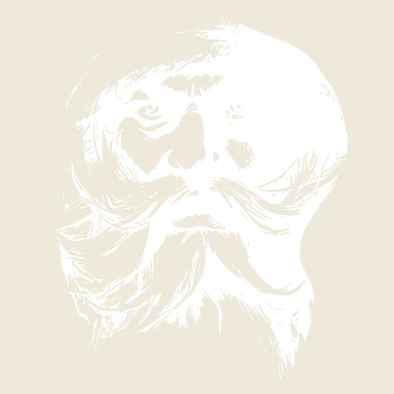 Visage rétro du Père Noël