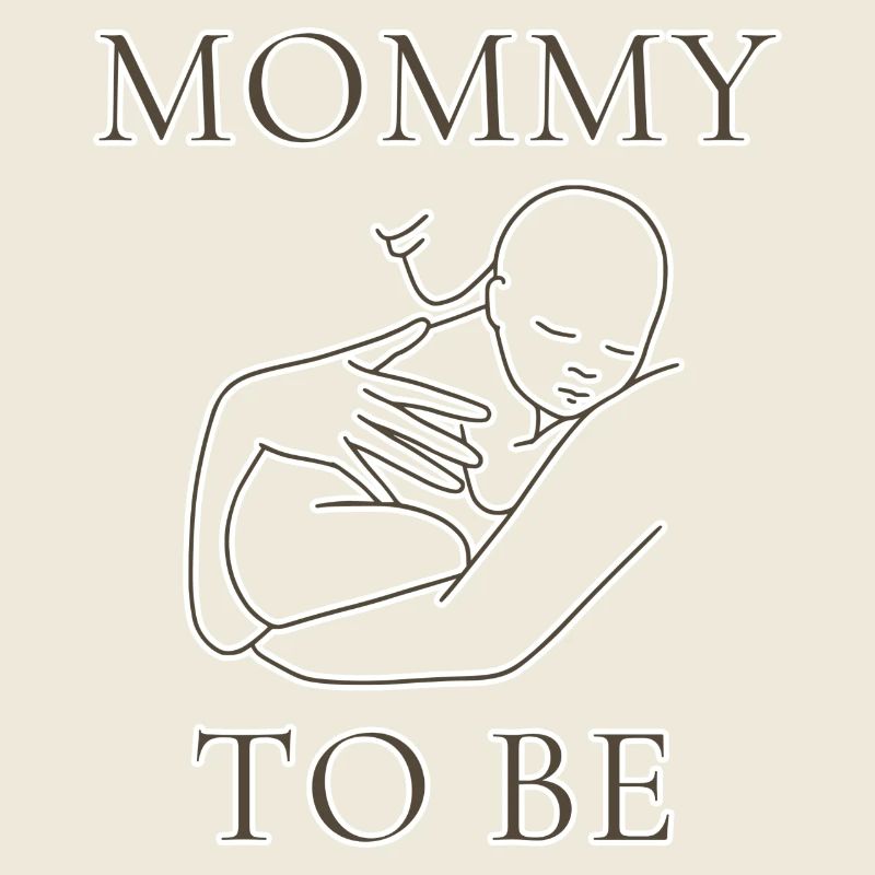 Conception de silhouette de maman en devenir