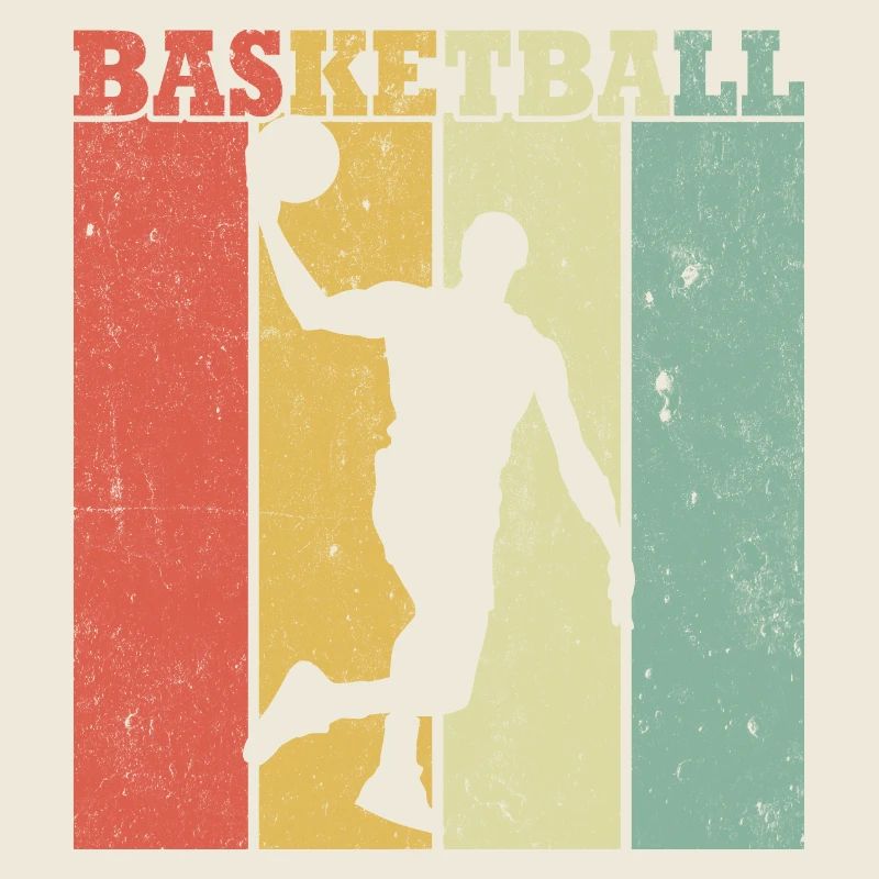 Retro basketball player