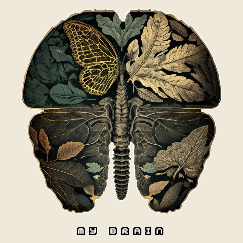 Butterfly Brain Ur-Tshirt