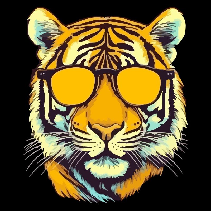 Tigy the bespectacled tiger
