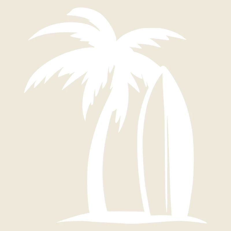 Surfen Surfbrett Palme Strand Urlaub Meer Geschenk