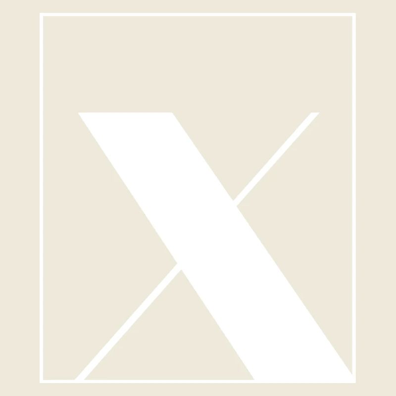 Buchstaben-Alphabet x