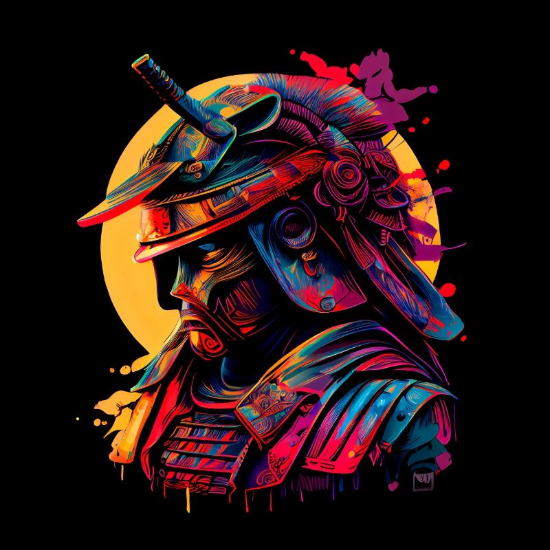 illustration Samurai Warrior Japan