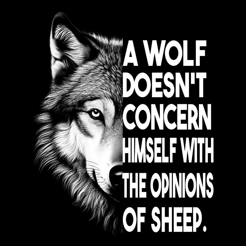 Sei ein Wolf, kein Schaf