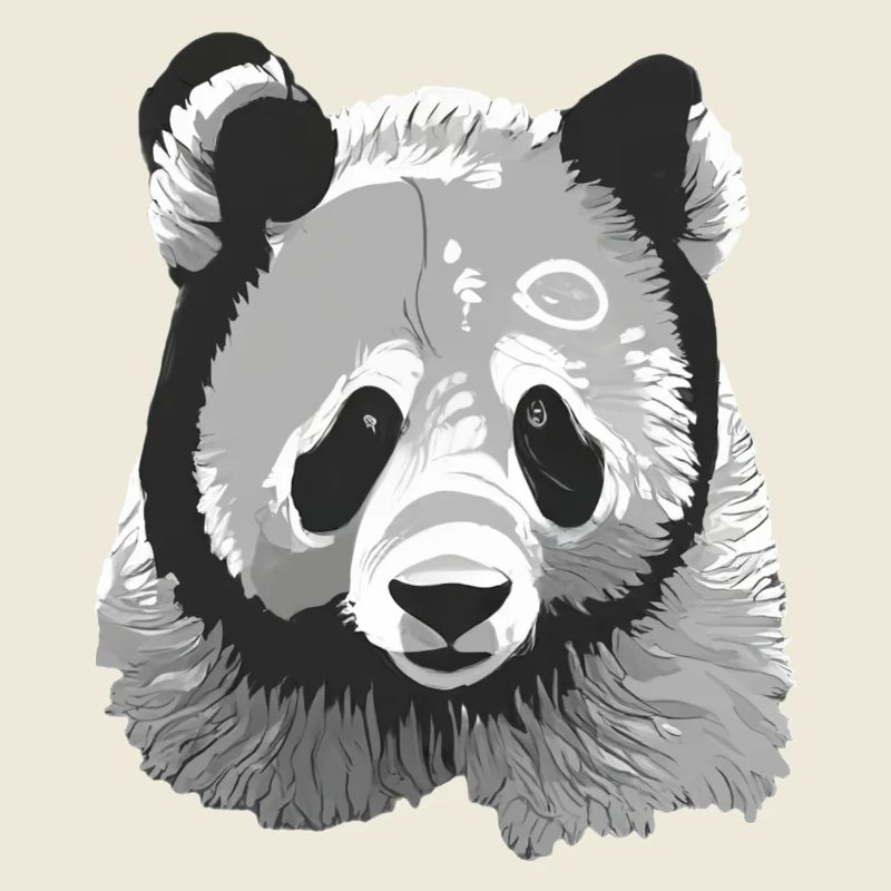 Bébé Panda Stylisé