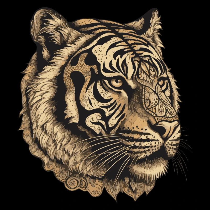 Portrait de tigre