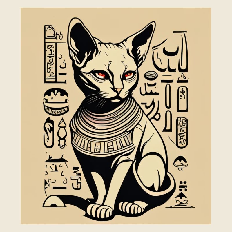 Egypy Cat Stencil