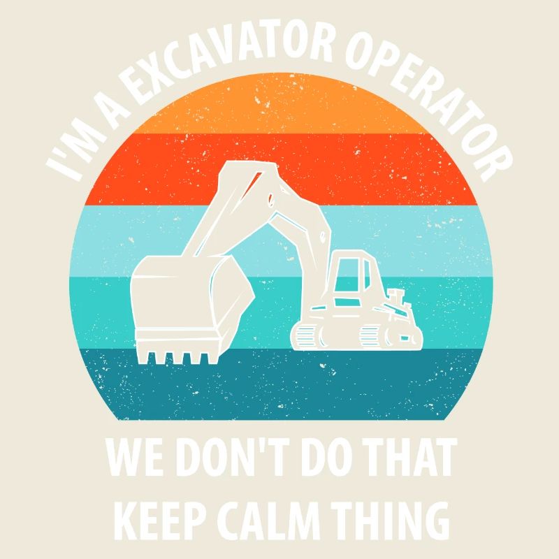 Bagger Baggerfahrer Baggerwagen