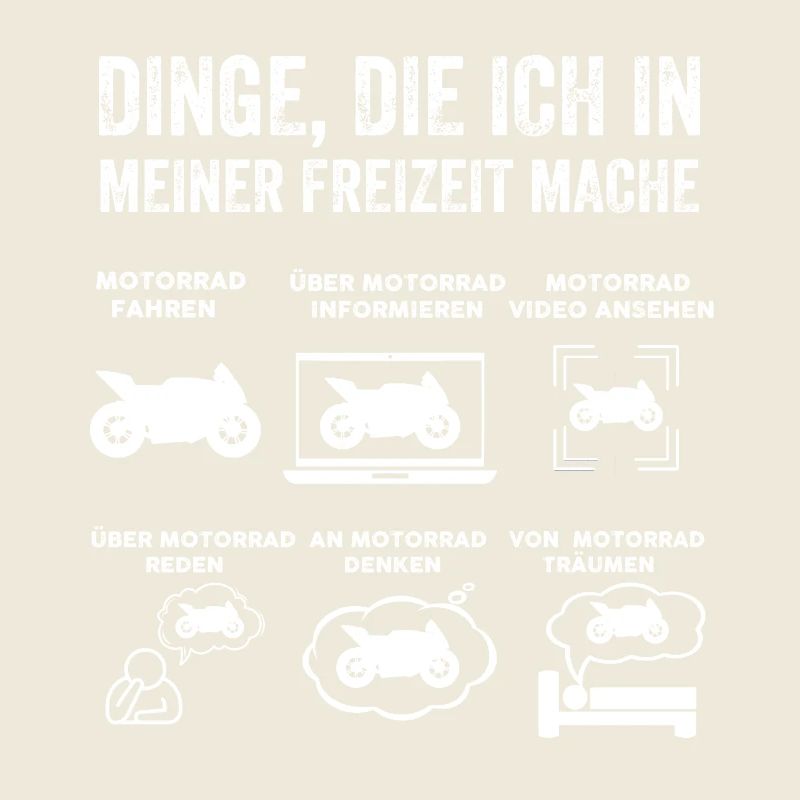 Dinge, die ich in meiner Freizeit mache Motorrad