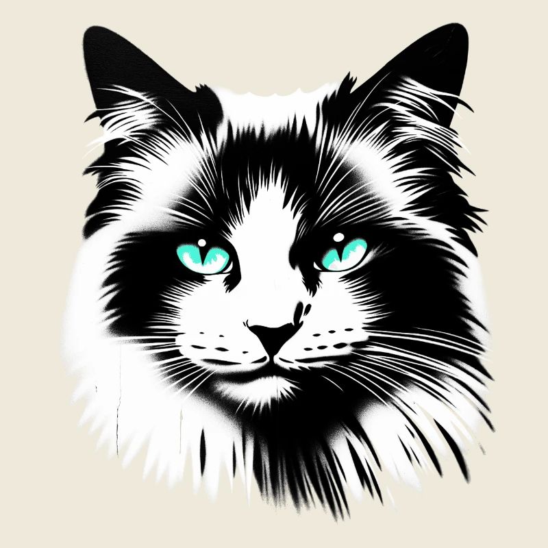 Sympathisches Katzengesicht