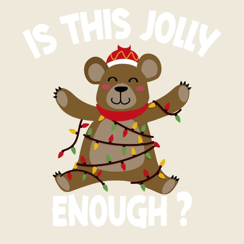 Is This Jolly Enough Funny Bear Christmas Light
