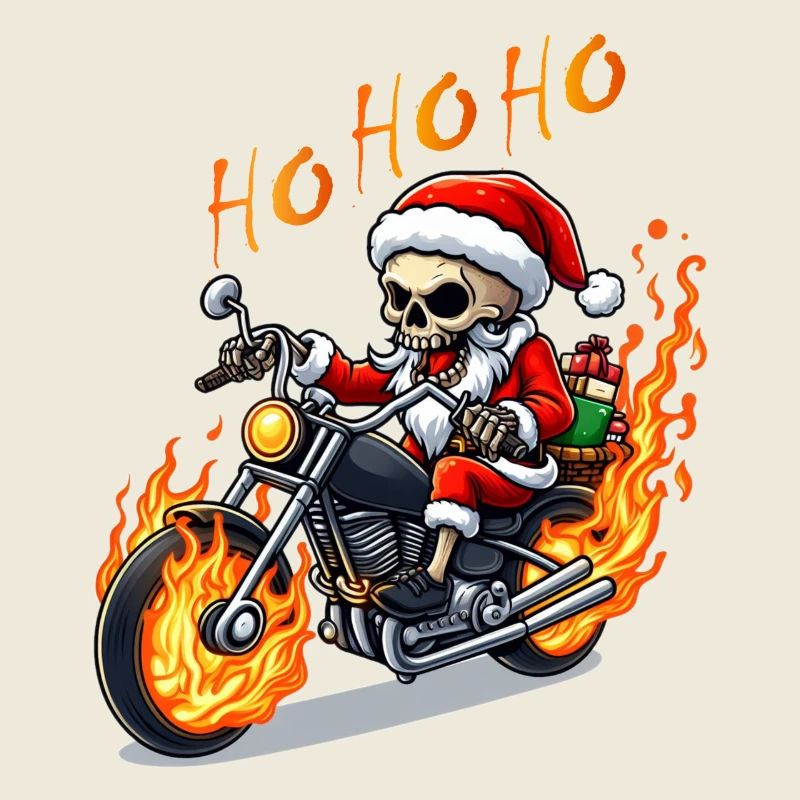 Père Noël squelette maléfique