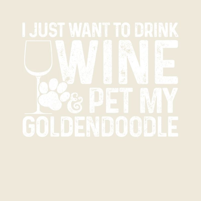 Goldendoodle Dog Wine Gift
