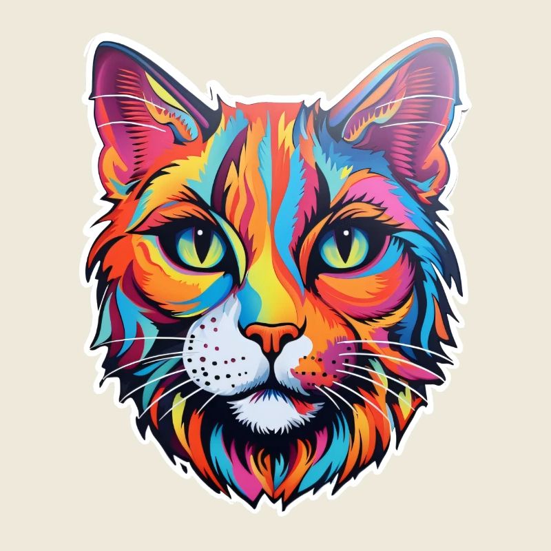 Katze psychedelisch