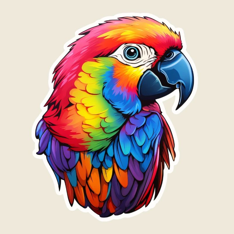 Papagei farbenfroh