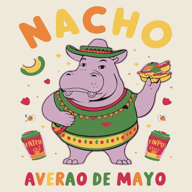 Nacho Average Hippo Mexican Hippopotamus