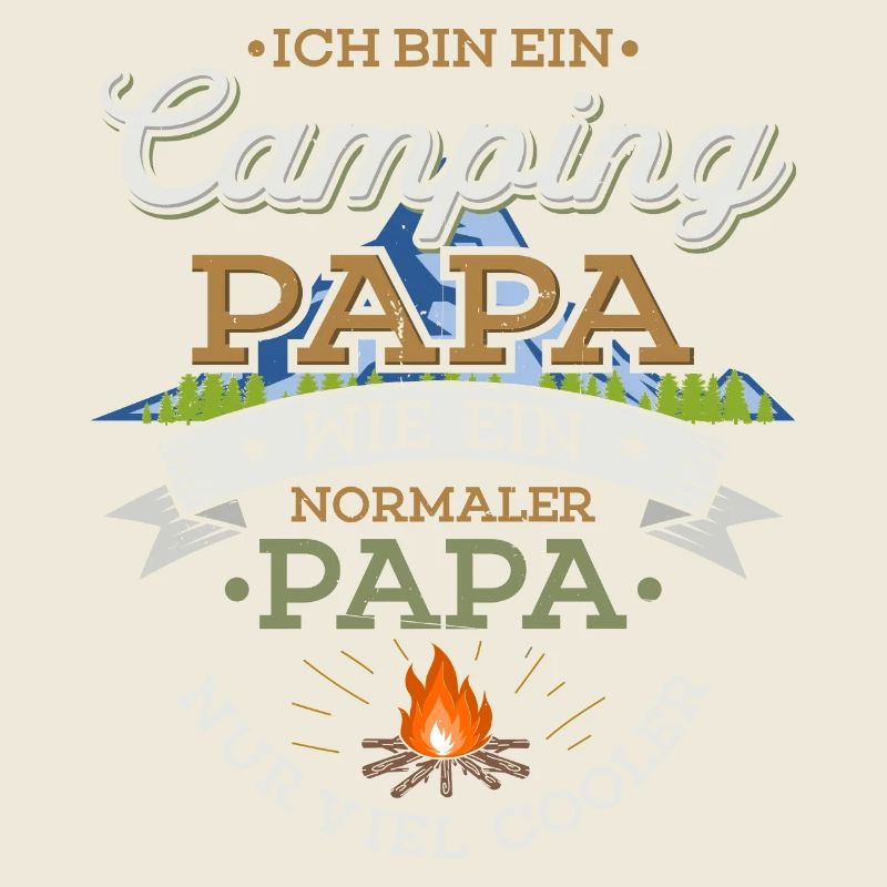 Camping Papa Lagerfeuer Camper Zelten Campingplatz