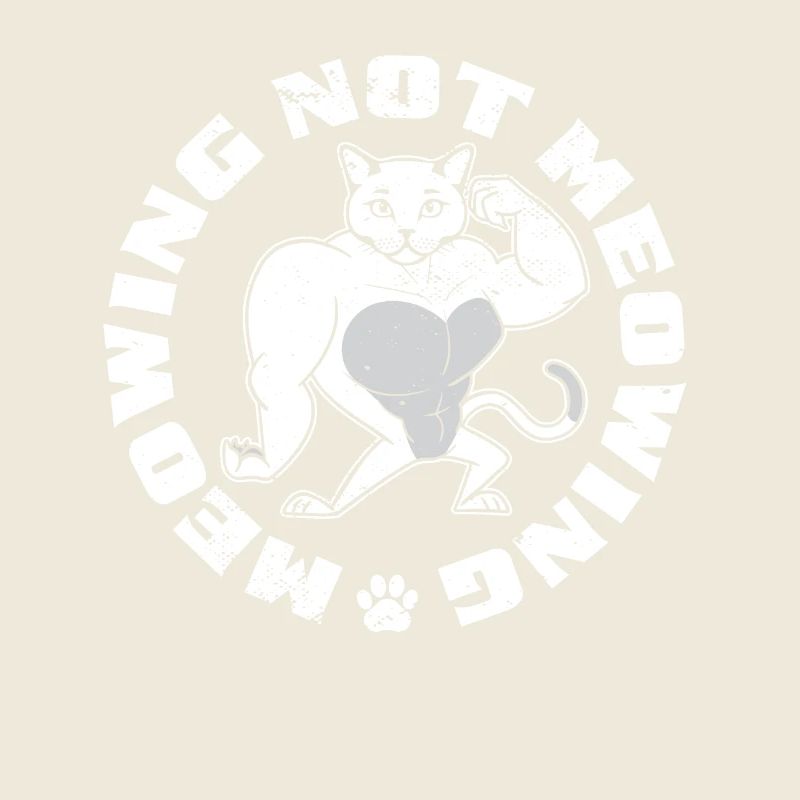 Miauler Pas Miauler Drôle Chat Meme Mâchoire