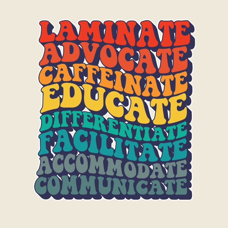 SPED Teacher Laminate Collaborate Autism