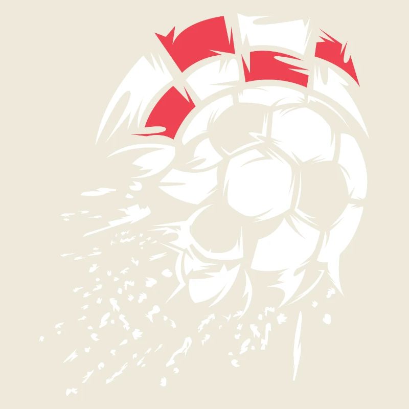 Soccer Croatia Team Ball Explosion Illustration
