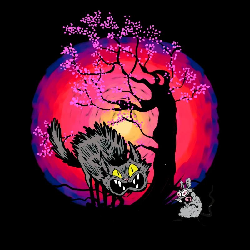 Halloween Katze Katzen Maus Mäuse