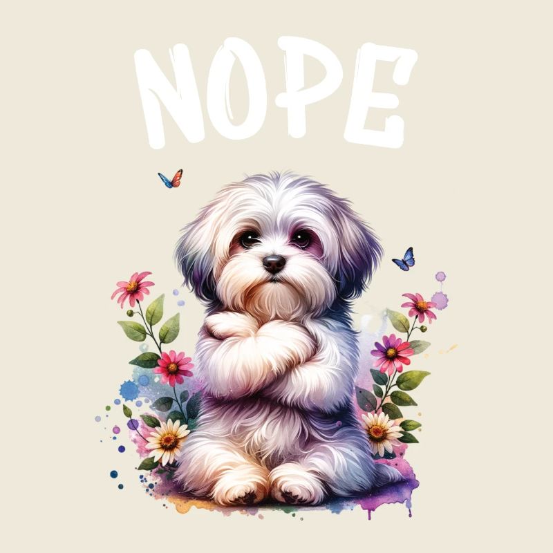 Havanese Funny Saying Nope for Dog Lovers