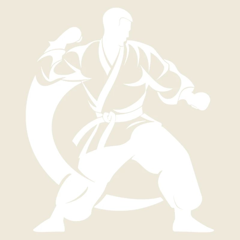Karateka Zeichnung