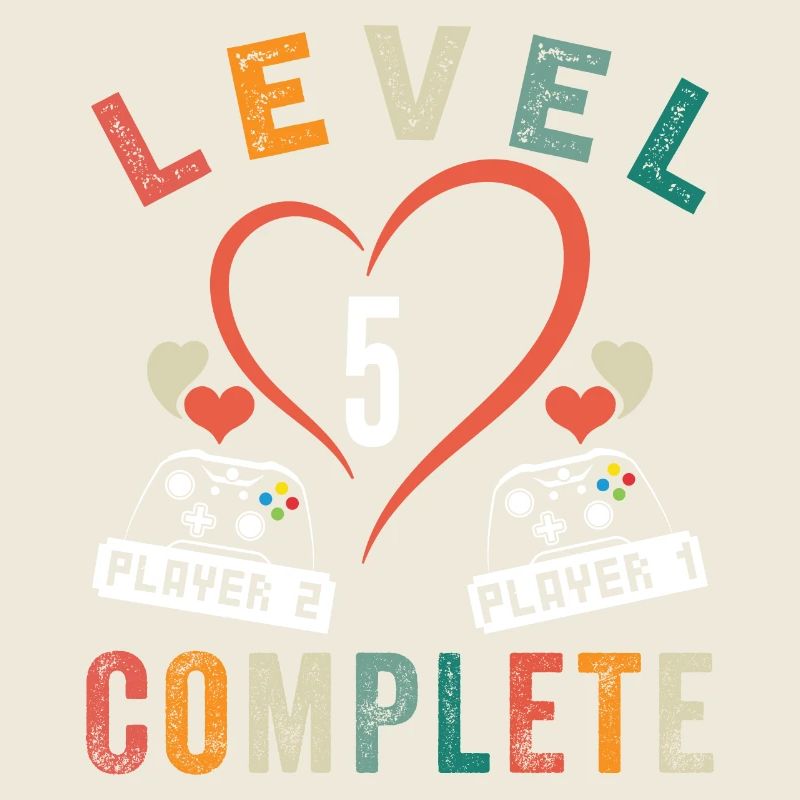 Level 5 Complete 5th Anniversary 5 Years Wedding