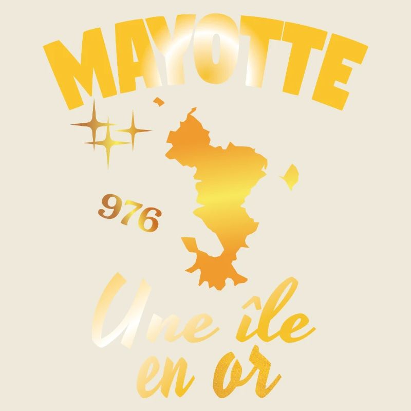 gift idea graphic design map of Mayotte 976