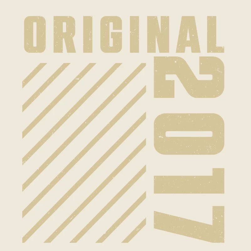 Original 2017 Authentic 2017 Vintage Bursdag