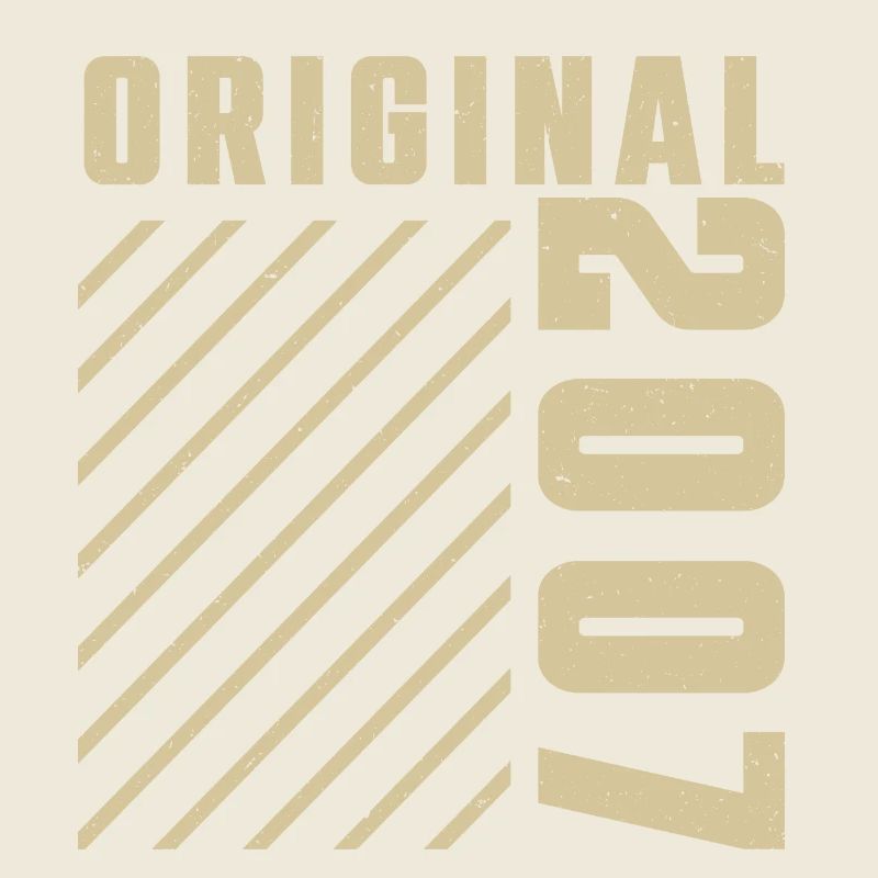 Original 2007 Authentic 2007 Vintage Bursdag