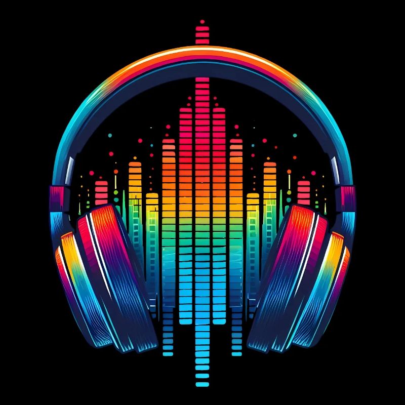 Lebendiger Klang Kopfhörer Regenbogen