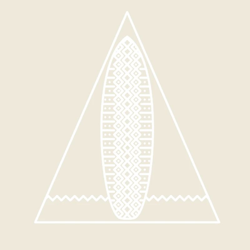 Surf Triangle (Monochrome White)