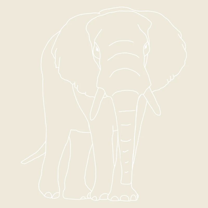Lineart éléphant
