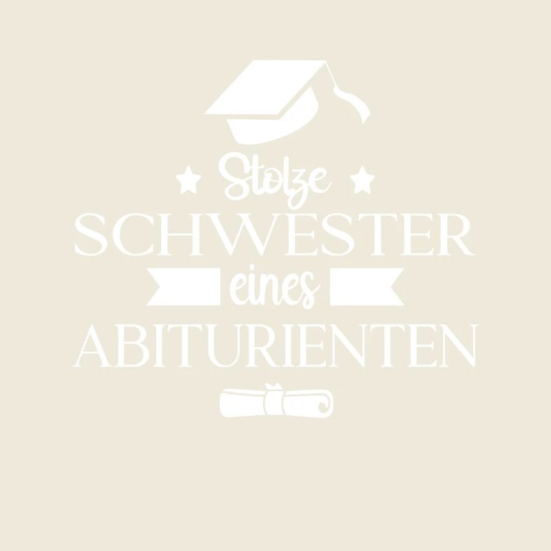 Stolze Schwester eines Abiturienten