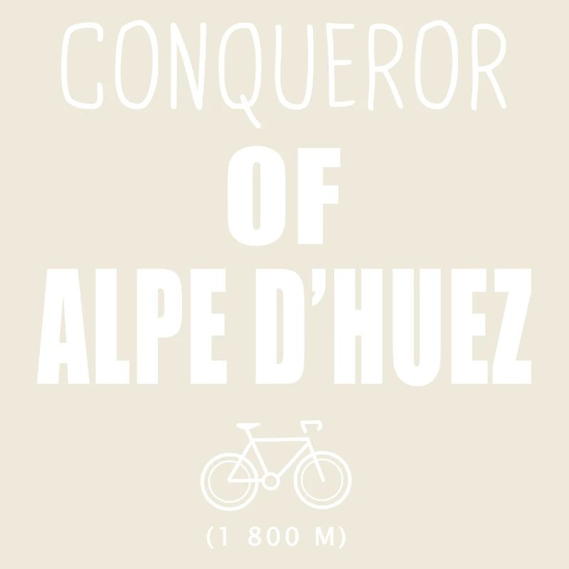 Conquérant des Alpes d’Huez à vélo Alpes