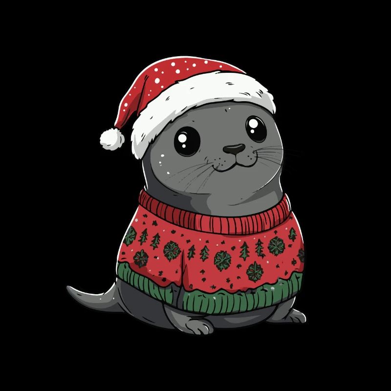 Robbe Tier Weihnachten Comic