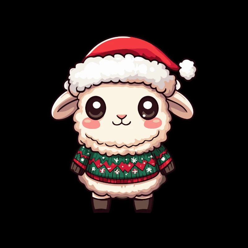 Bande dessinée de Noël mouton