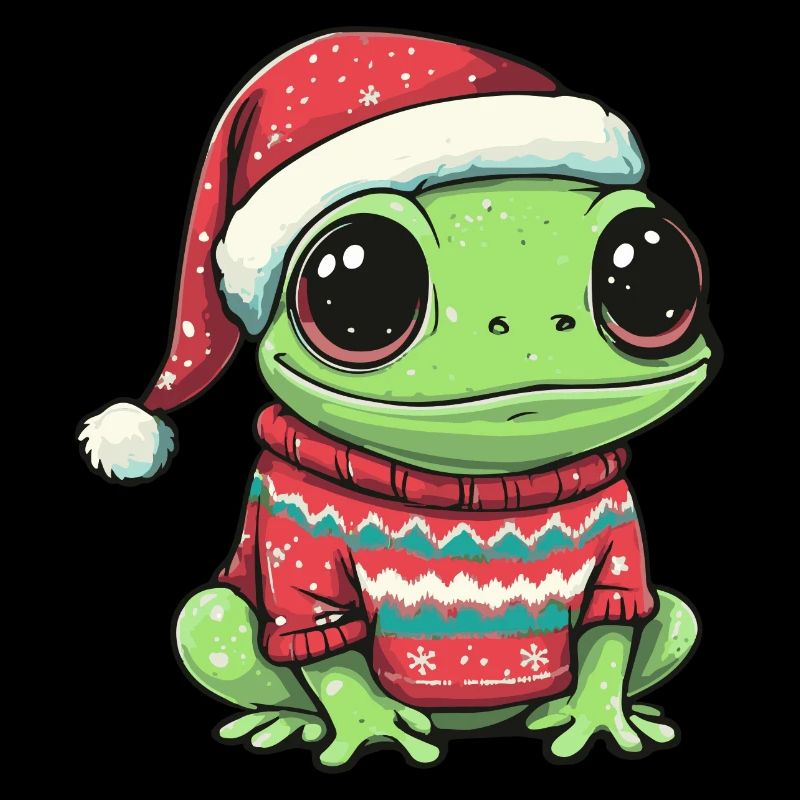 Frosch Weihnachten Comic