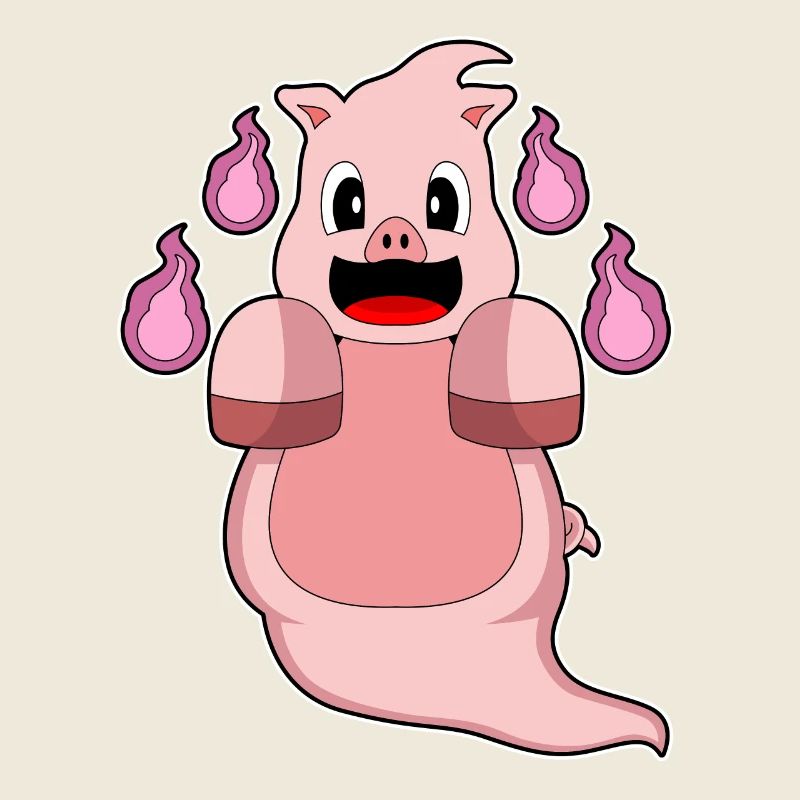 Pig Halloween Ghost