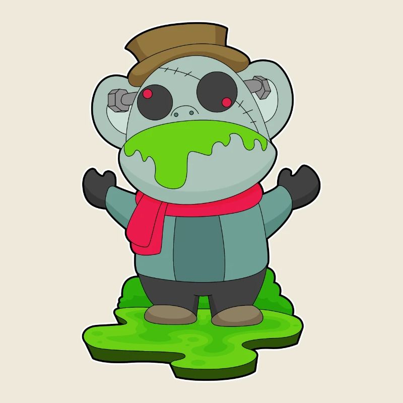 Singe Halloween Zombie