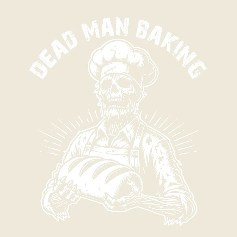 Dead Man Baking creepy zombie as baker